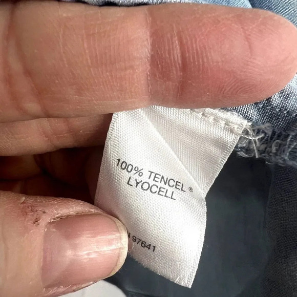 J Jill Denim Tencel‎ Blouse Flare 3/4 Bell Sleeve Size XSP - Picture 7 of 9